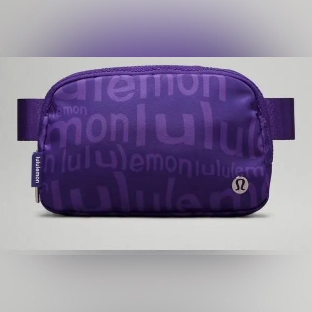 Lululemon Everywhere Belt Bag Wobbley Wordmark Atomic‎ Purple Petrol 1L 🦄